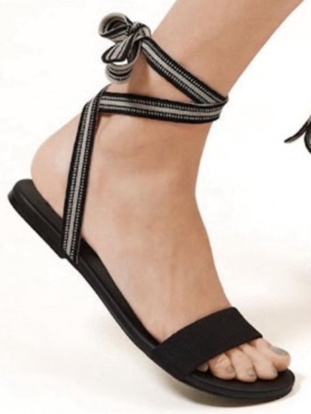 Rothy’s Size 9.5 The Wrap Black Sandals
